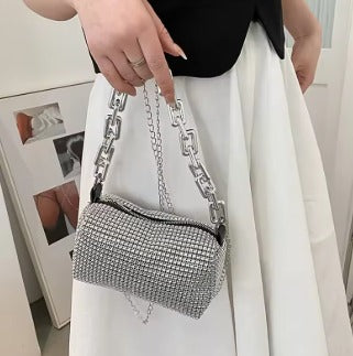 StellaSpark Bucket – Rhinestone Mini Crossbody